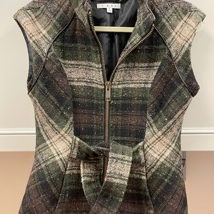 CABI plaid vest, S